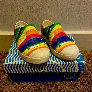 Native Toddler Rainbow Shoes T8